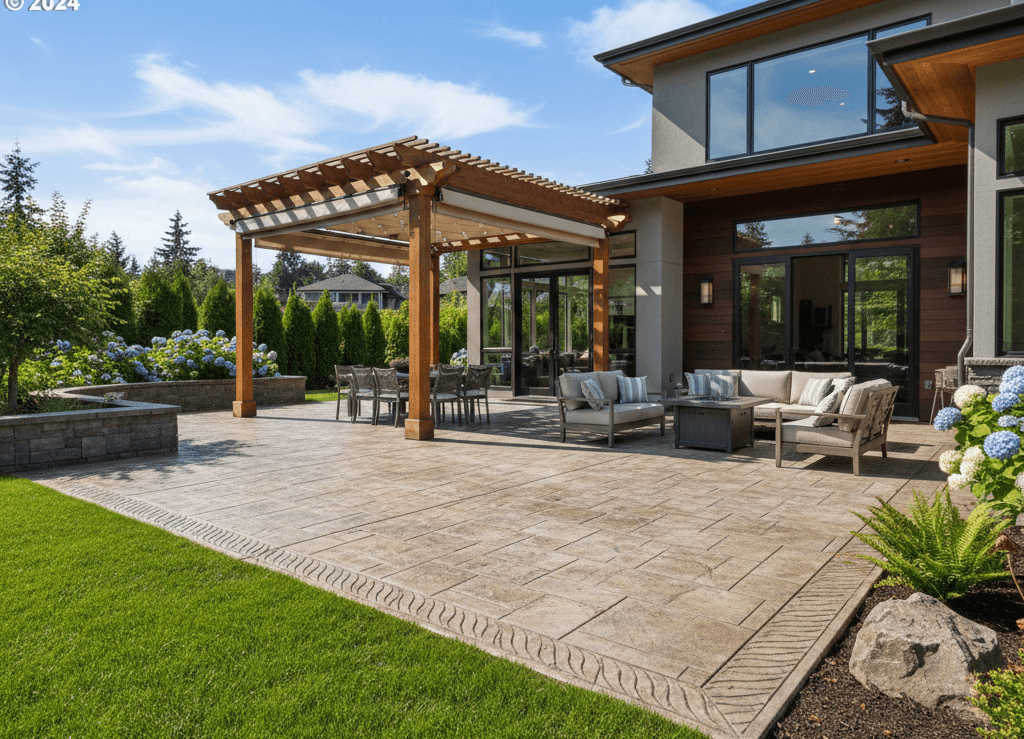 stamped concrete patio kirkland wa
